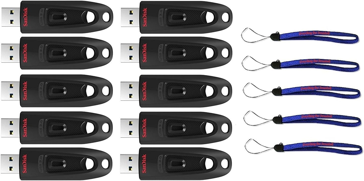 SanDisk Cruzer Ultra 32GB USB 3.0 Flash Drive 10-Pack