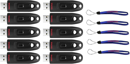 SanDisk Cruzer Ultra 32GB USB 3.0 Flash Drive 10-Pack