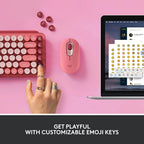 Logitech 920-010709 POP Keys Heartbreaker Rose Mechanical Keyboard