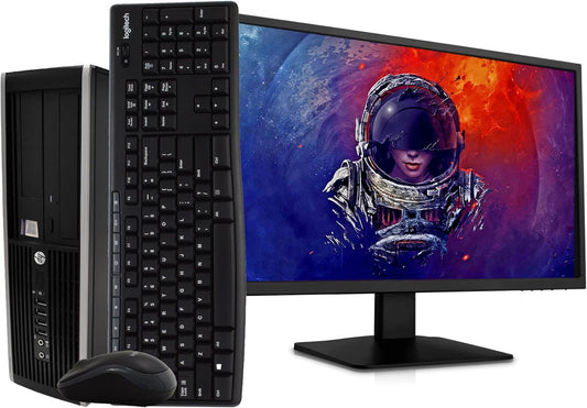 HP Intel Core i5 Elite Desktop PC with 24" Monitor