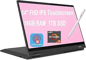 Lenovo Flex 5 14" 2-in-1 Laptop Ryzen 5 4500U 16GB 1TB SSD Win 10 + Pen