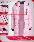Spyder Long Puffer Insulated Windbreaker Women's Jacket