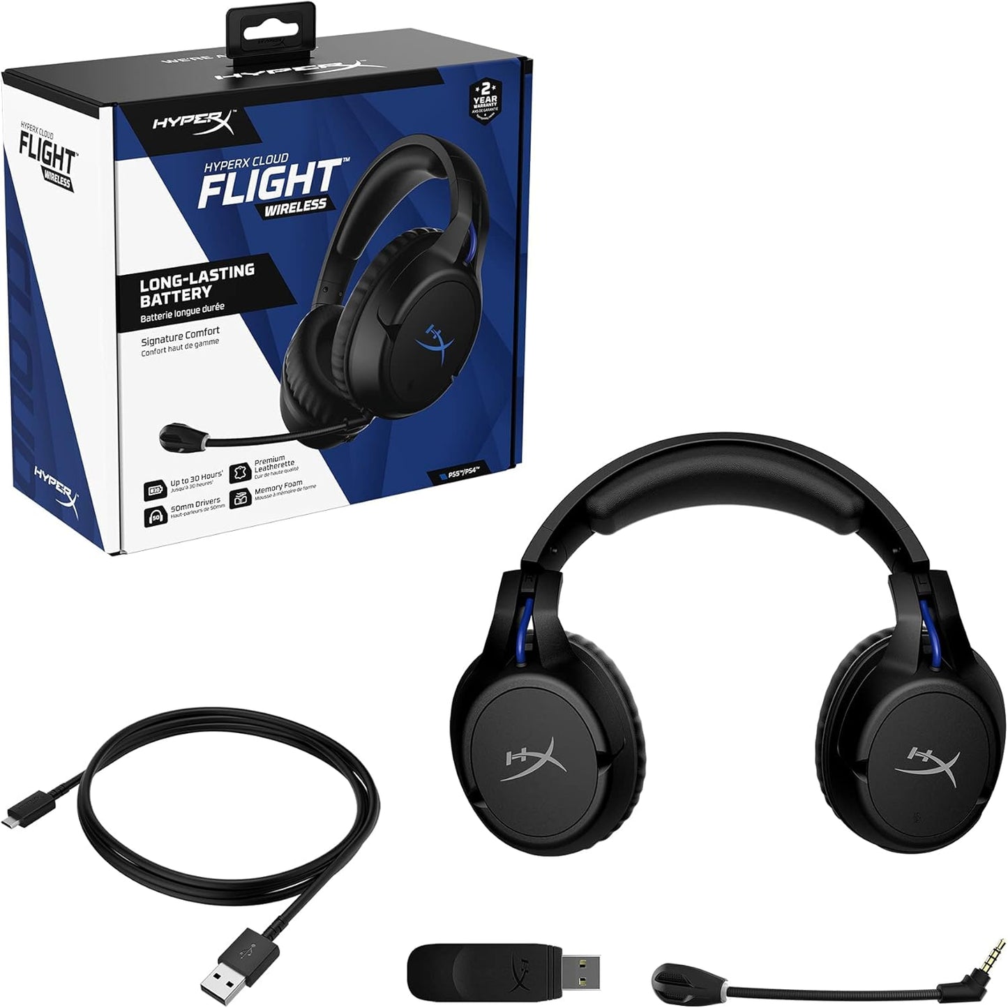 HyperX 4P5H6AA-cr Cloud Flight PS5/PS4 Headset