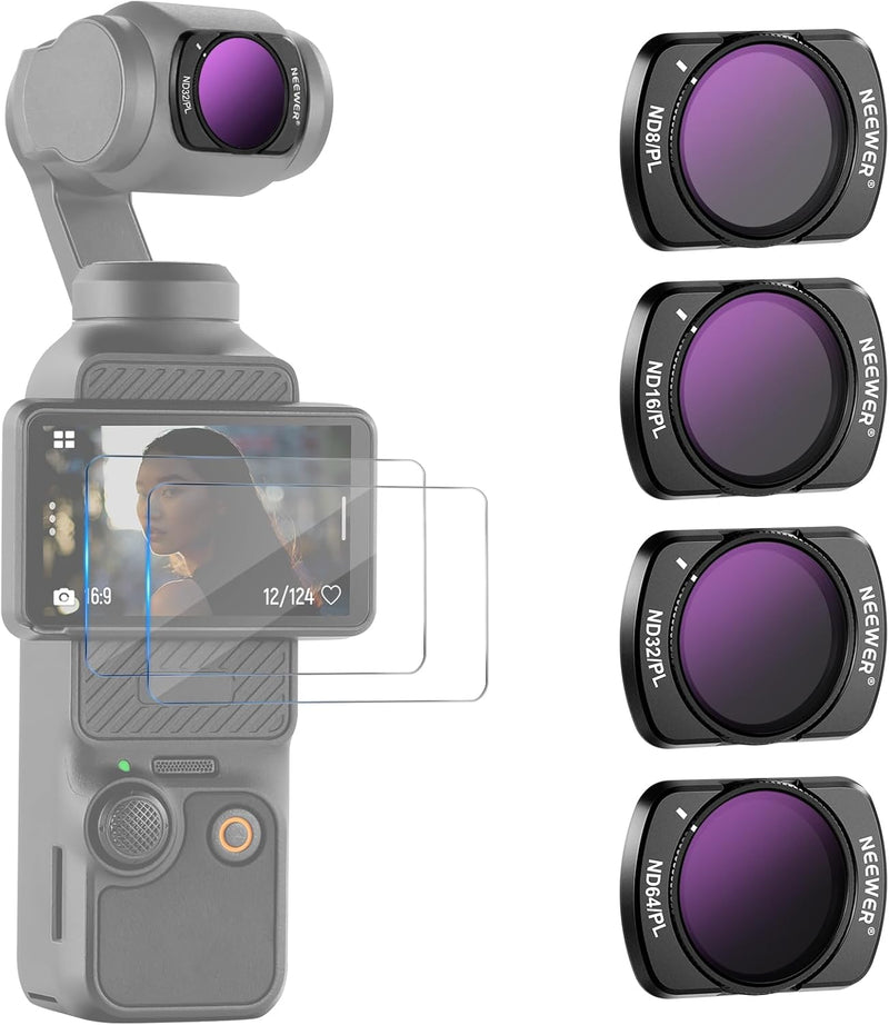 Neewer 10104333 DJI Osmo Pocket 3 Magnetic ND/PL Filter Set — main product image