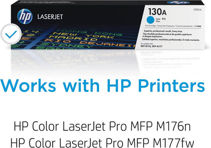 HP CF351A 130A Cyan Toner Cartridge LaserJet Pro