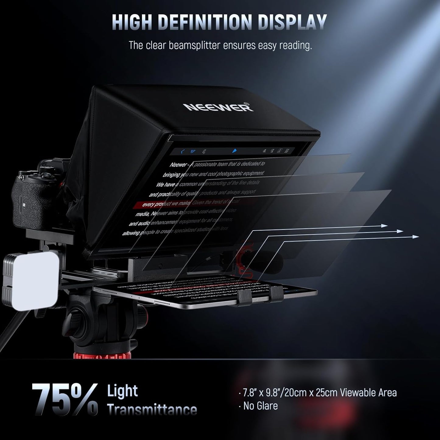 Neewer 10103128 X14 II Teleprompter RT113 Remote