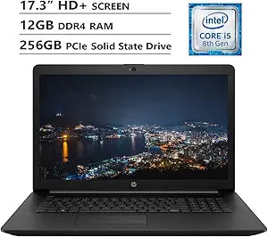 HP Notebook 17.3" - i5, 12GB, 256GB SSD Laptop