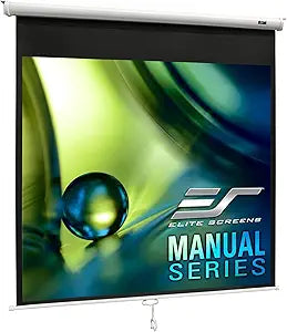 Elite Screens M85XWS1 85" Manual Pull Down Projector Screen