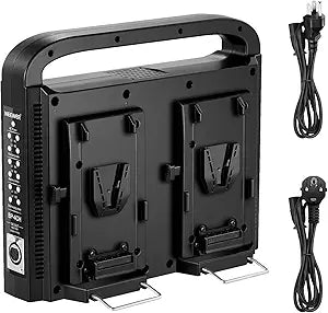 Neewer 10100970 4-Channel V-Mount Battery Charger — main product image