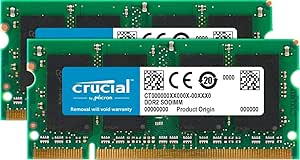Crucial CT2KIT25664AC667 4GB DDR2 667MHz SODIMM Memory Kit — main product image