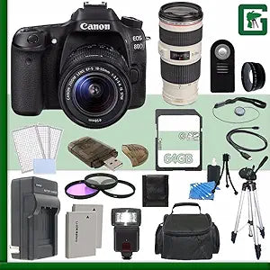 Canon CN80D185570200 EOS 80D DSLR Camera Bundle