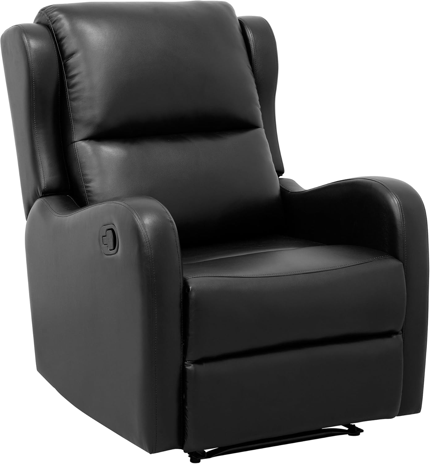 Lexicon 194840244745 Black Glider Recliner Chair
