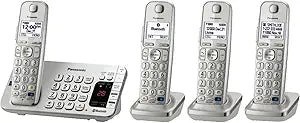 Panasonic KX-TGE274S Link2Cell 4-Handset Cordless Phone