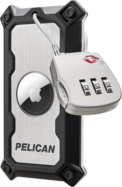 Pelican PP054786 AirTag Luggage Lock Tracker Titanium