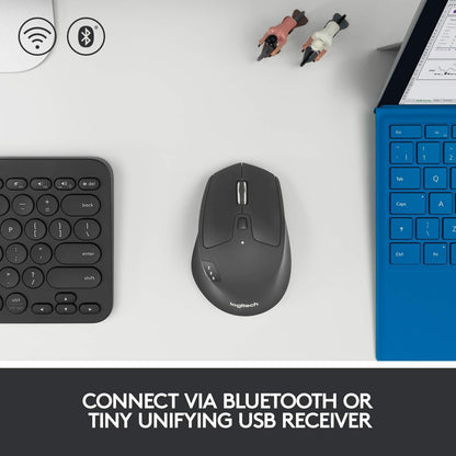 Logitech M720 Triathlon Wireless Mouse - Renewed