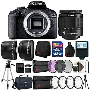 Canon TEDS-2728C004AA-6 EOS 2000D WiFi Digital SLR Camera Kit