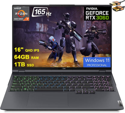 Lenovo Legion 5 Pro Gaming Laptop Ryzen 7 RTX 3060