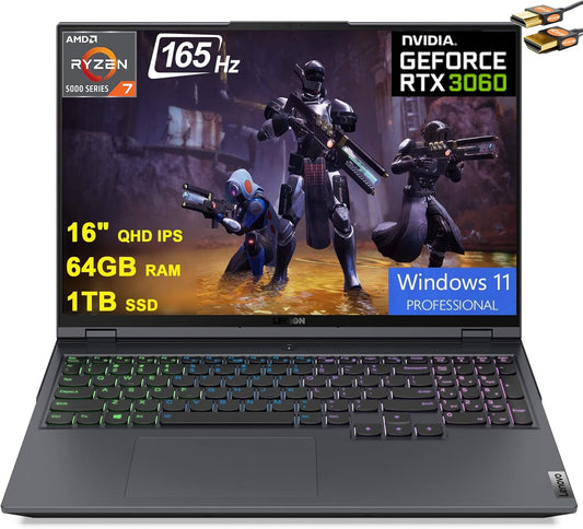 Lenovo Legion 5 Pro Gaming Laptop Ryzen 7 RTX 3060