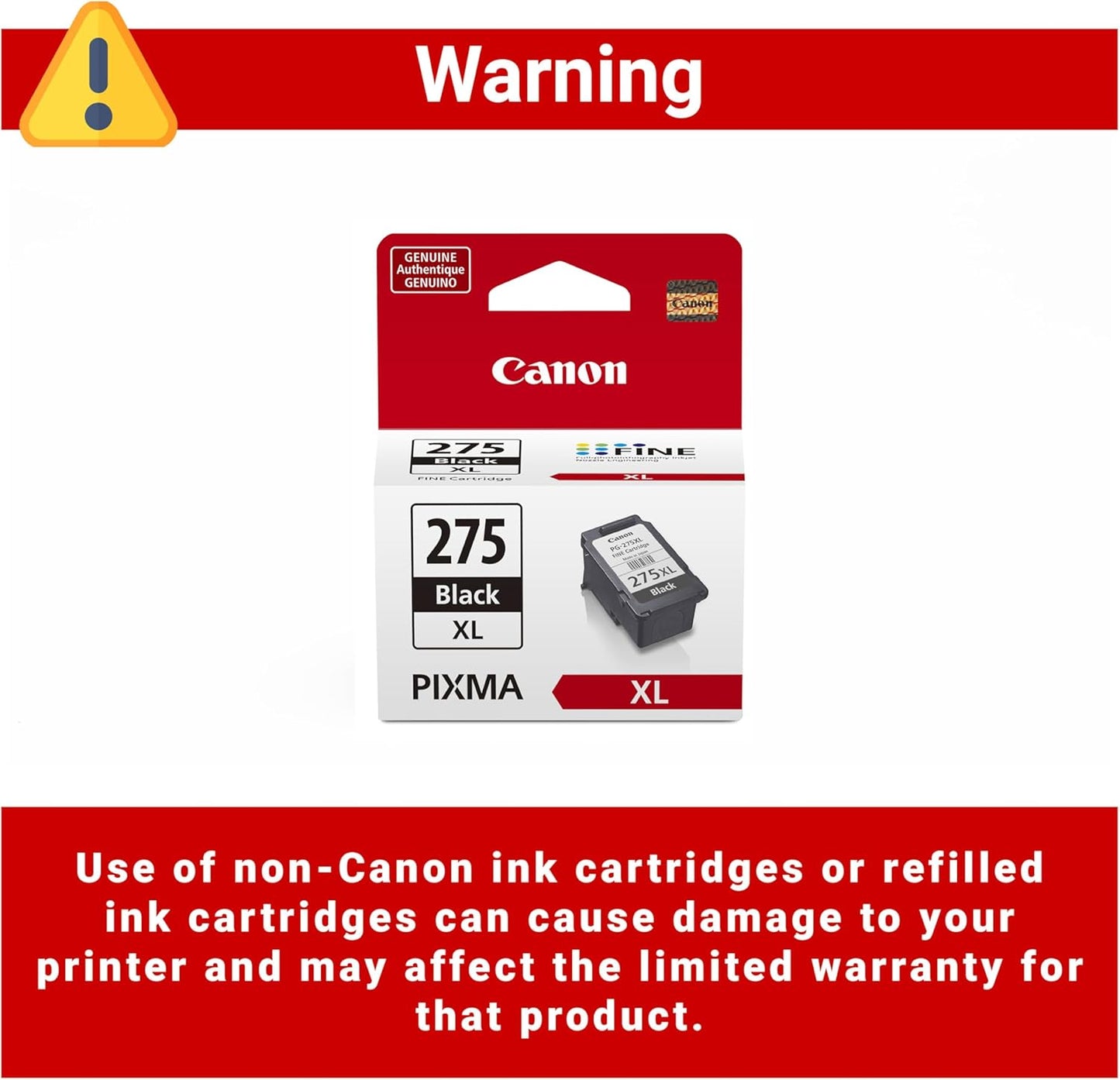 Canon 4981C001 PG-275 XL Black Ink Cartridge