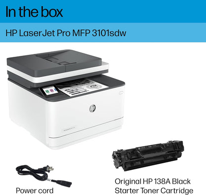 HP 9D2X4F#BGJ LaserJet Pro MFP 3101sdw Wireless Printer