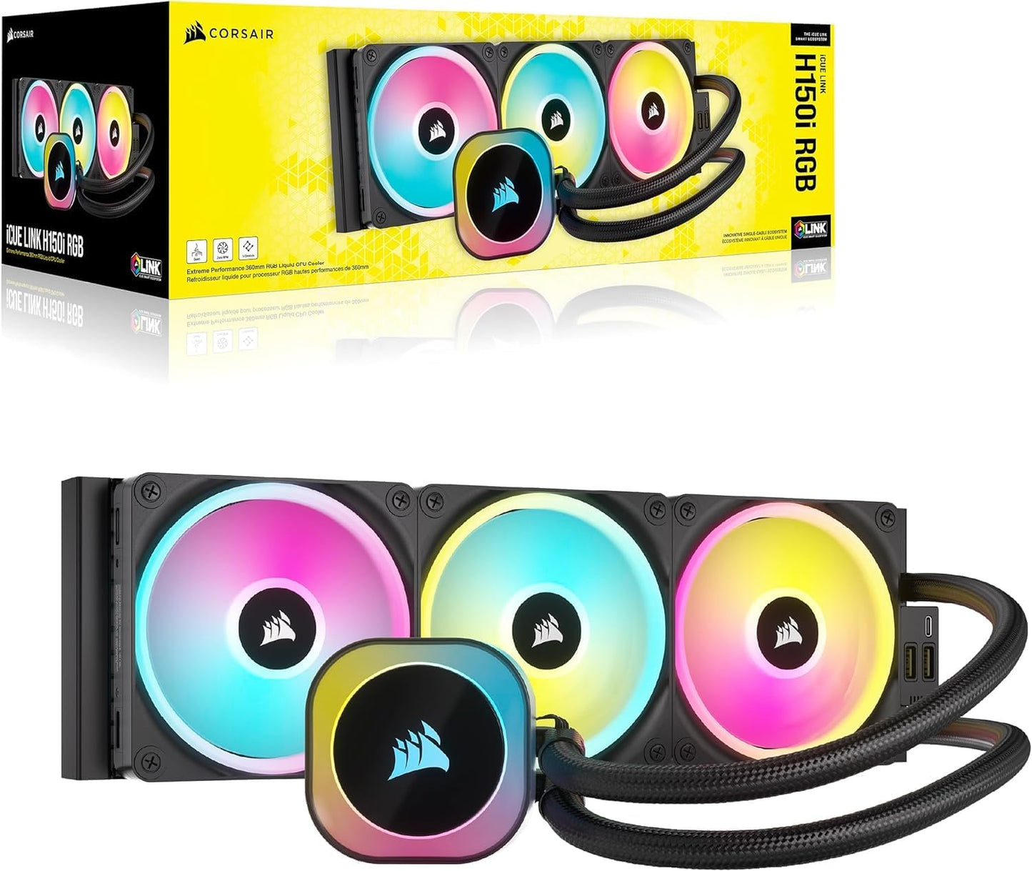 Corsair CW-9061003-WW iCUE Link H150i RGB CPU Cooler