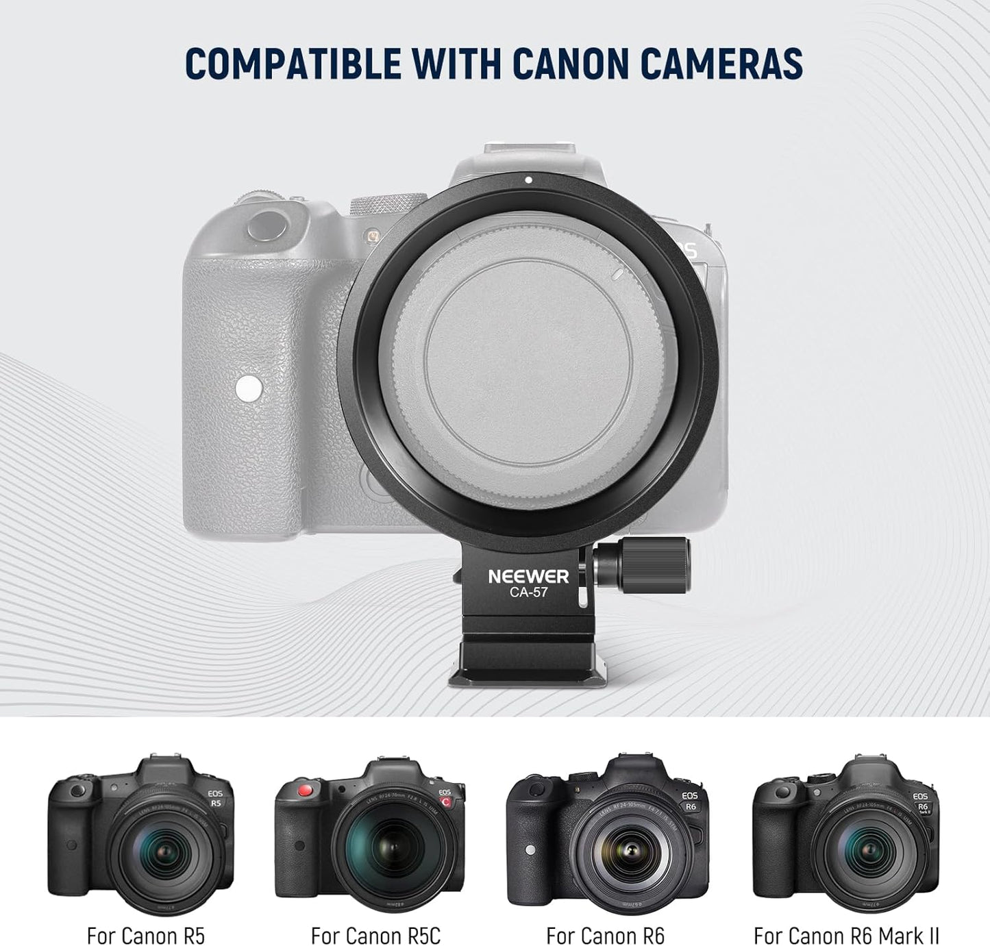 Neewer 10103205 Canon R5/R6 Rotatable Lens Collar