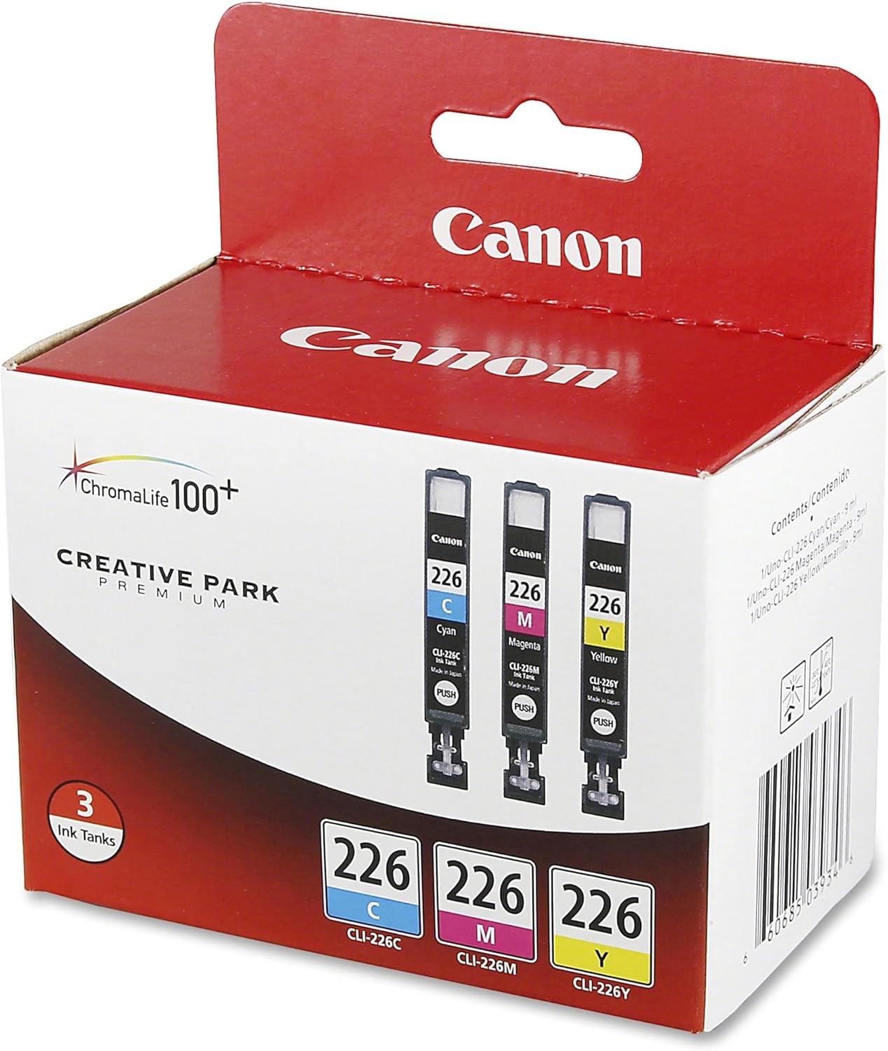 Canon CLI-226 3 Color Pack Ink Cartridges