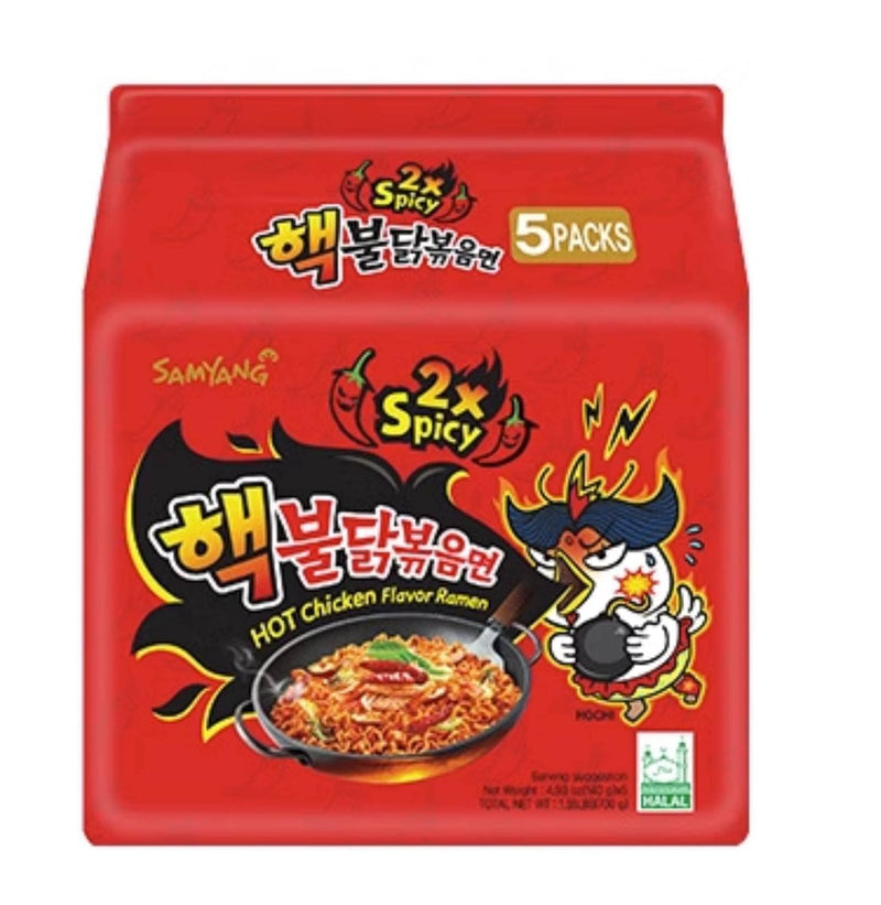 Samyang Buldak Spicy Ramen Hot Chicken 5-Pack Bag — main product image