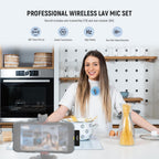 Neewer 21000097 Wireless Lavalier Microphone USB-C