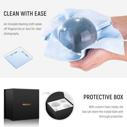 Neewer 10099591 K9 Crystal Ball 3-Pack with Stands