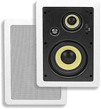 Monoprice 107607 Caliber Series 6.5-Inch Aramid Fiber In-Wall Speakers (Pair)