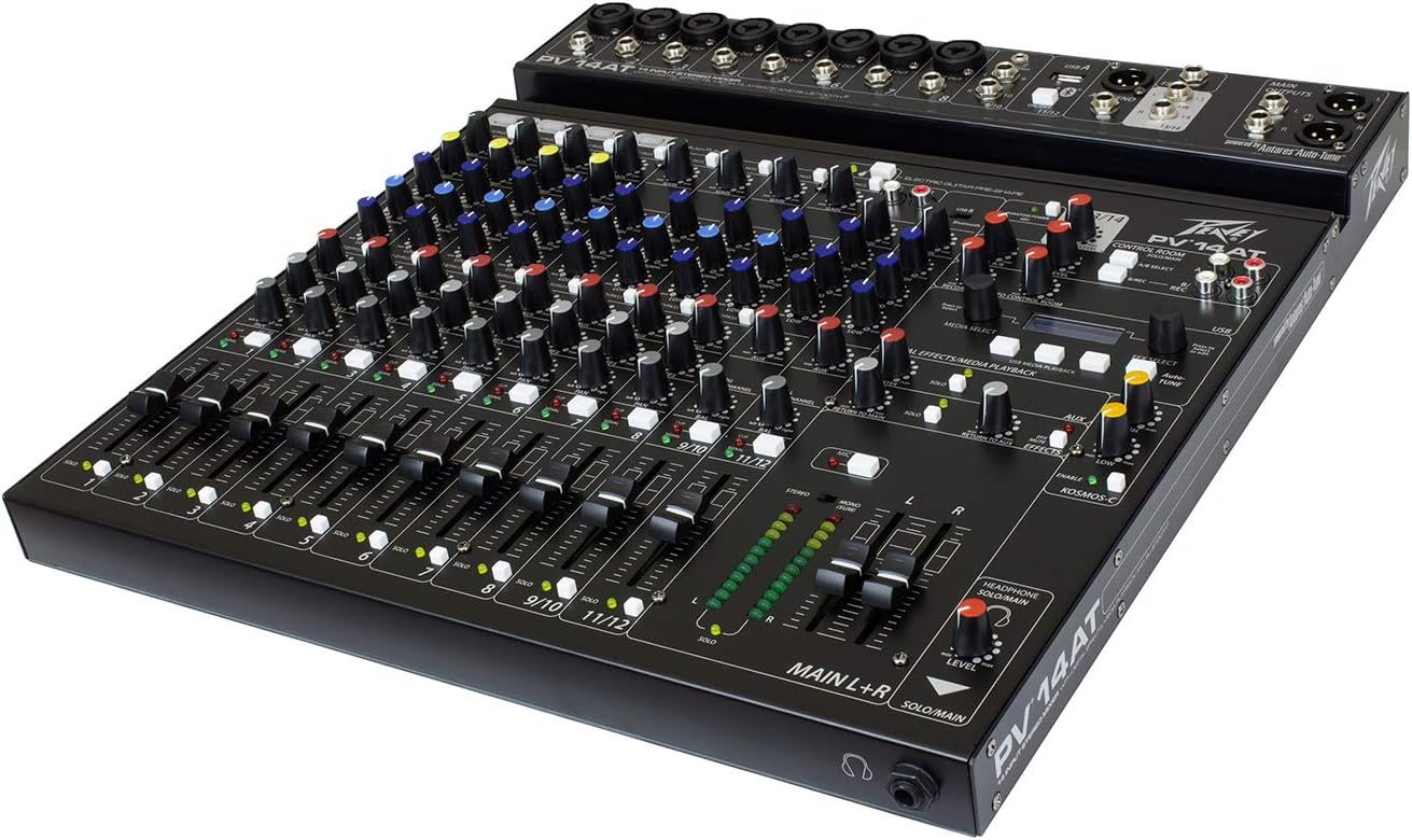Peavey PV 14 AT 14 Channel Mixer Bluetooth Auto-Tune