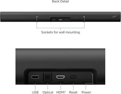 Roku 9101R2 Streambar Pro 4K HDR Streaming Soundbar