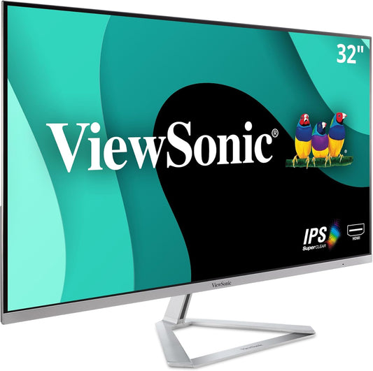 ViewSonic VX3276-MHD 32" 1080p IPS Monitor, Ultra-Thin Bezels