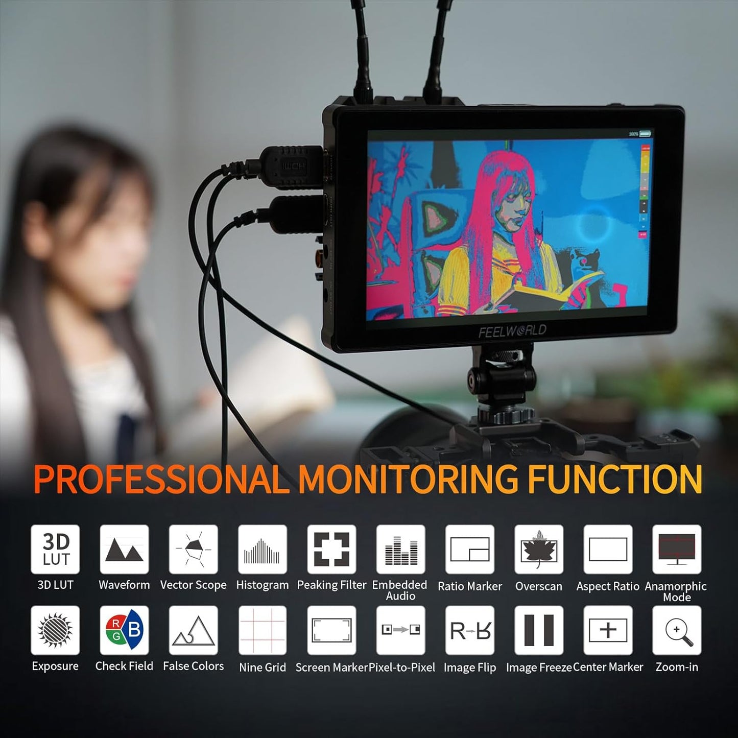 FEELWORLD F7 PLUS-ANP75-AMC7 1200nit Touchscreen Monitor Kit