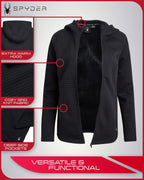 Spyder Women’s Athletic Full Zip Hooded Fleece Sweatshirt