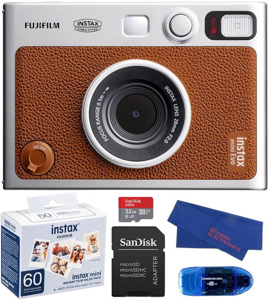 Fujifilm Mini EVO Instant Camera Bundle Film 32GB