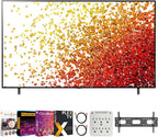 LG E6LG75NANO90UPA 75-Inch 4K NanoCell Smart TV Bundle