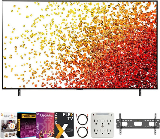 LG E6LG75NANO90UPA 75-Inch 4K NanoCell Smart TV Bundle