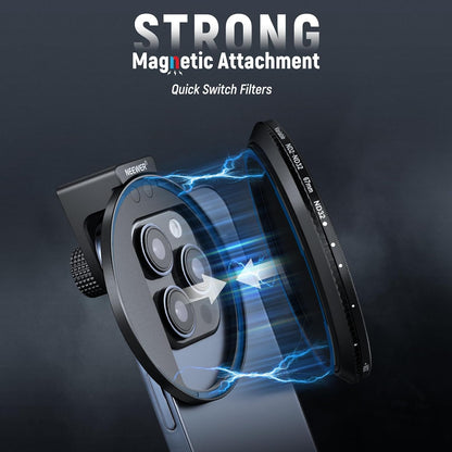 Neewer 10103980 67mm Magnetic ND Filter Phone Clip