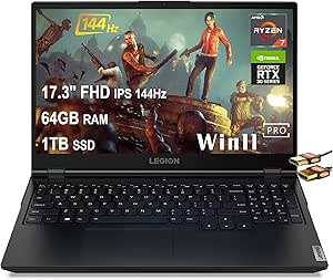 Lenovo Legion 5 17 Gaming Laptop Ryzen 7 RTX 3060