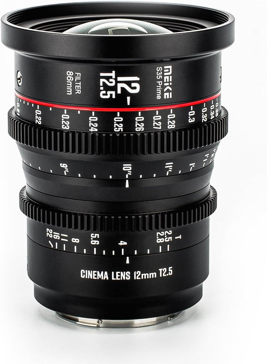Meike 12mm T2.5 S35 Wide Angle Cinema Lens EF Mount
