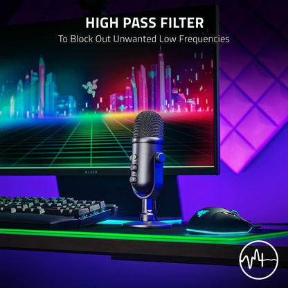 Razer RZ19-04040100-R3U1 Seiren V2 Pro USB Streaming Microphone