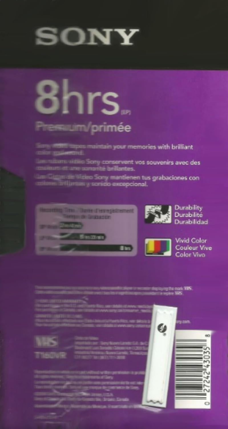 Sony 4T160VF 160-Minute VHS Videocassette 4-Pack