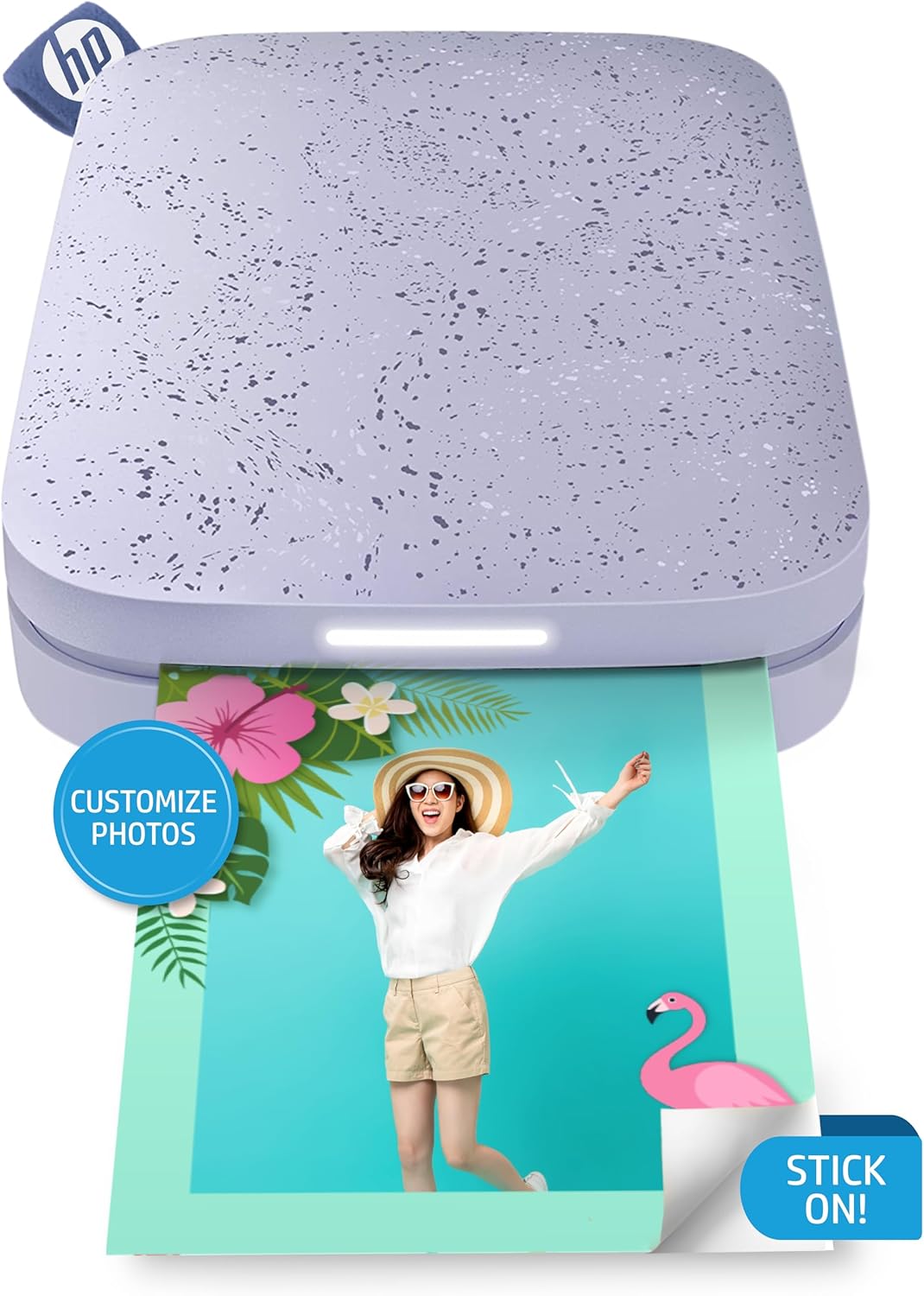 HP HPIKSPK3PRAMZ Sprocket Printer Bundle - Portable 2x3 - Lilac