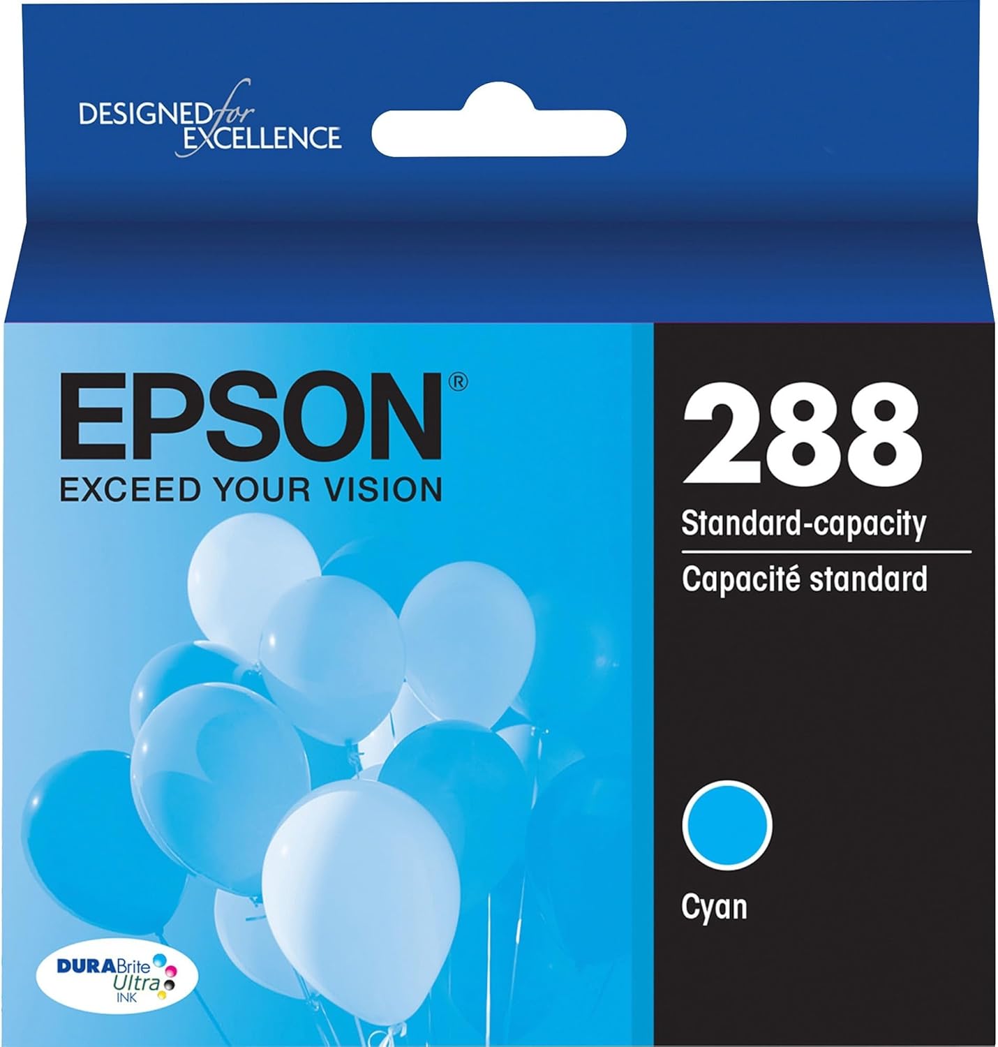 Epson T288220-S 288 DURABrite Cyan Standard Ink Cartridge