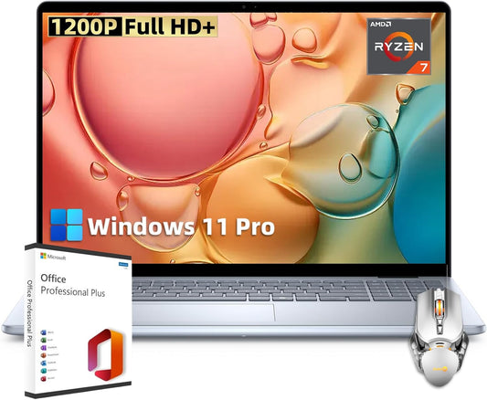 Dell Inspiron 16 Business Laptop Ryzen 7 Office