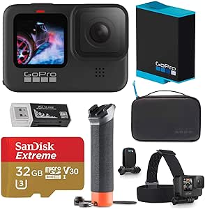 GoPro HERO9 Black 5K Action Camera Deluxe Bundle