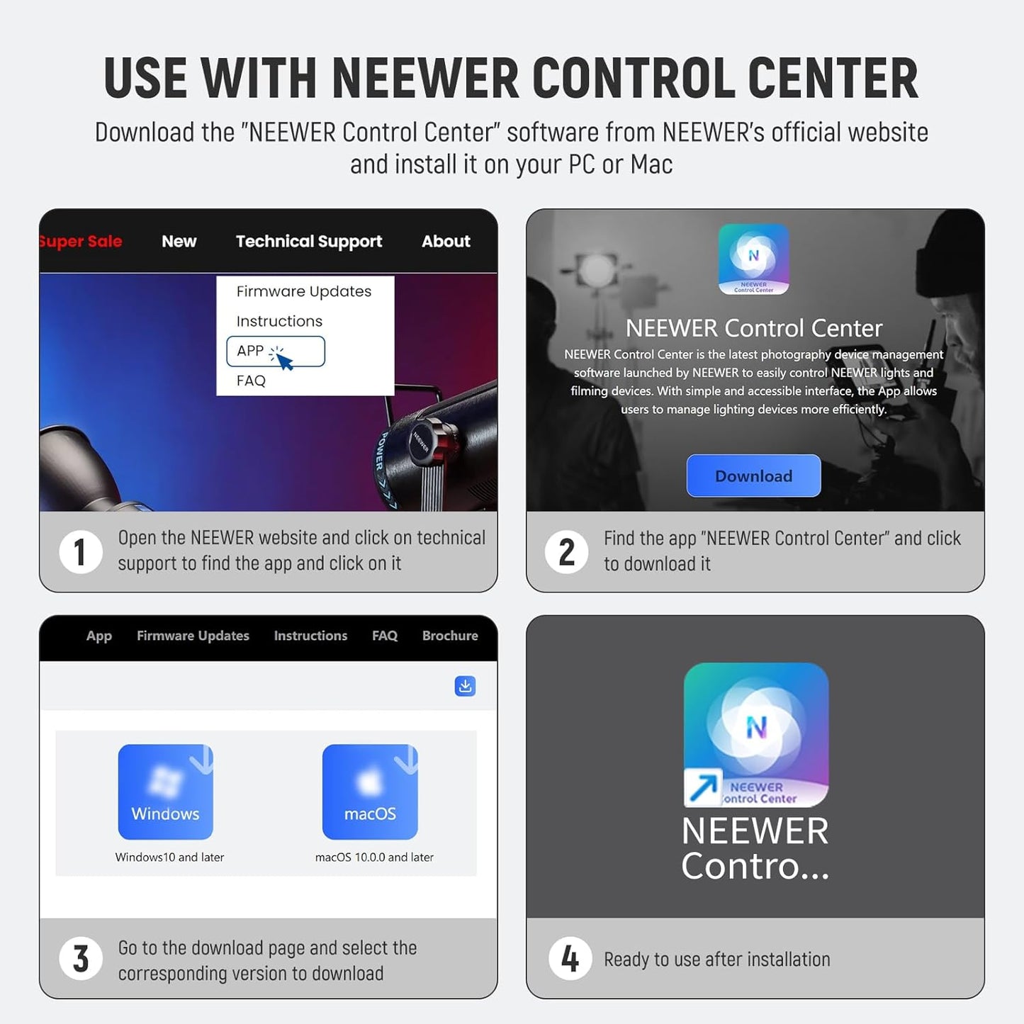 Neewer NW-BT Bluetooth USB Transmitter for LED Lights
