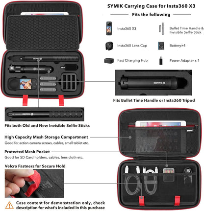 Insta360 actioncamX3 Waterproof 360 Action Camera Bundle